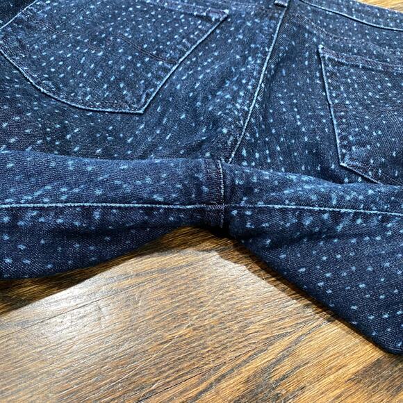 Adriano Goldschmied AG Stevie Ankle Jeans Size 32R Slim Straight Ankle Dotted - Picture 9 of 14